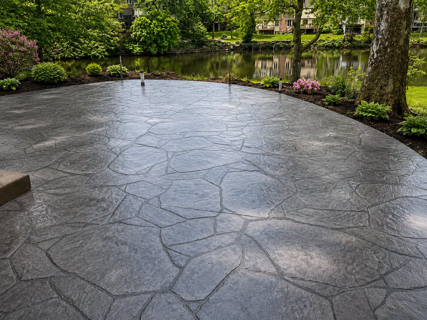 Concrete patio
